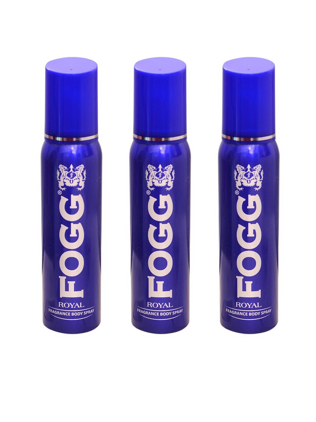 

Fogg Men Set of 3 Royal Fragrance Body Spray - 150 ml Each, Blue