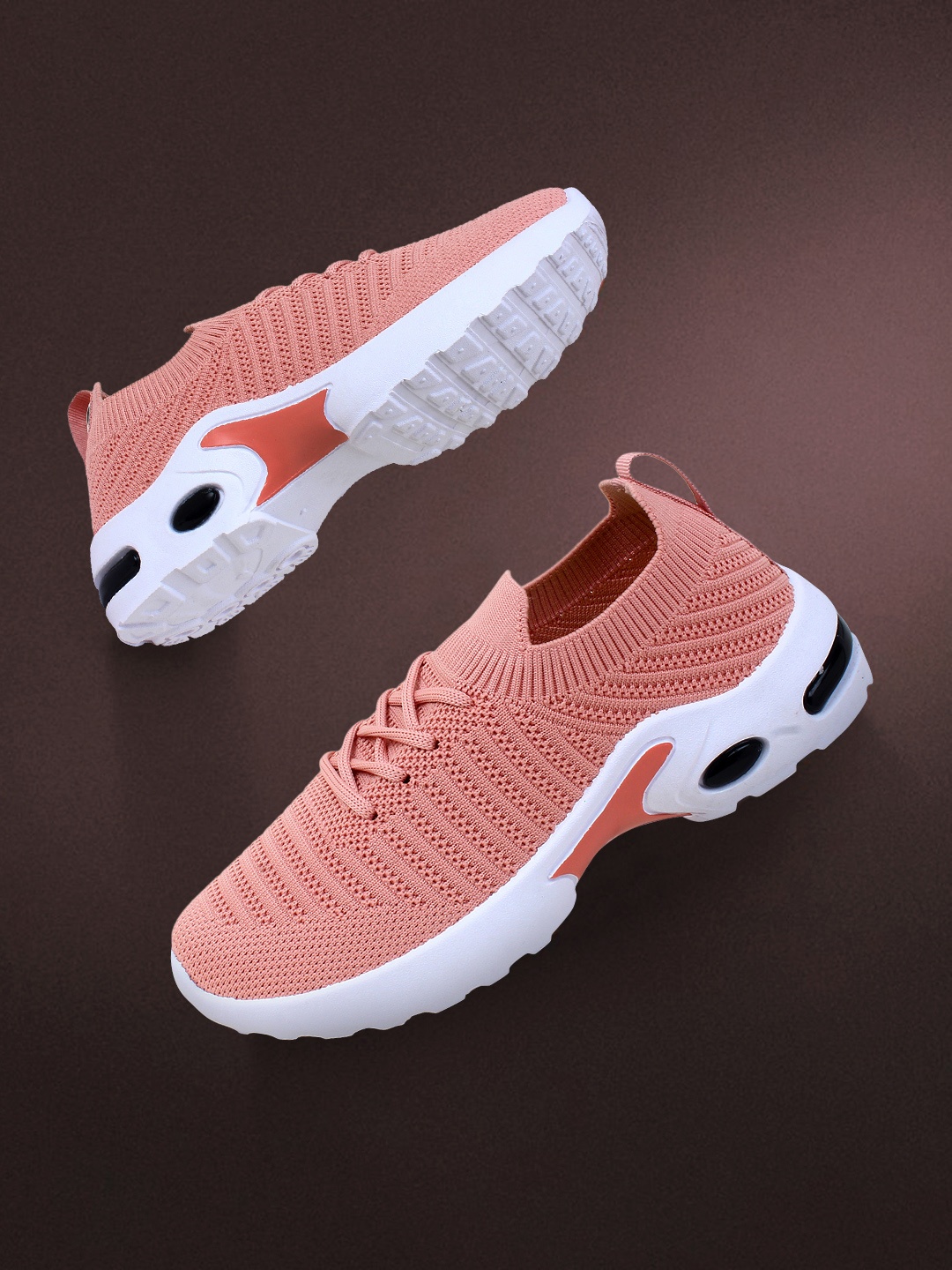 

Champs Women Air Plus Technology Non-Marking Running Sports Shoes, Peach