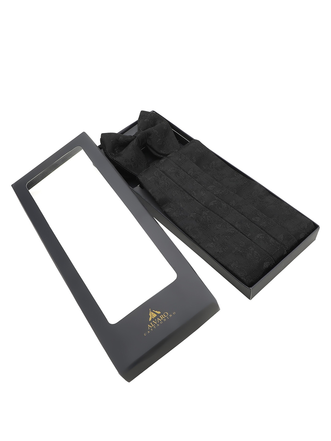 

Alvaro Castagnino Cummerband & Bow Tie Set, Black
