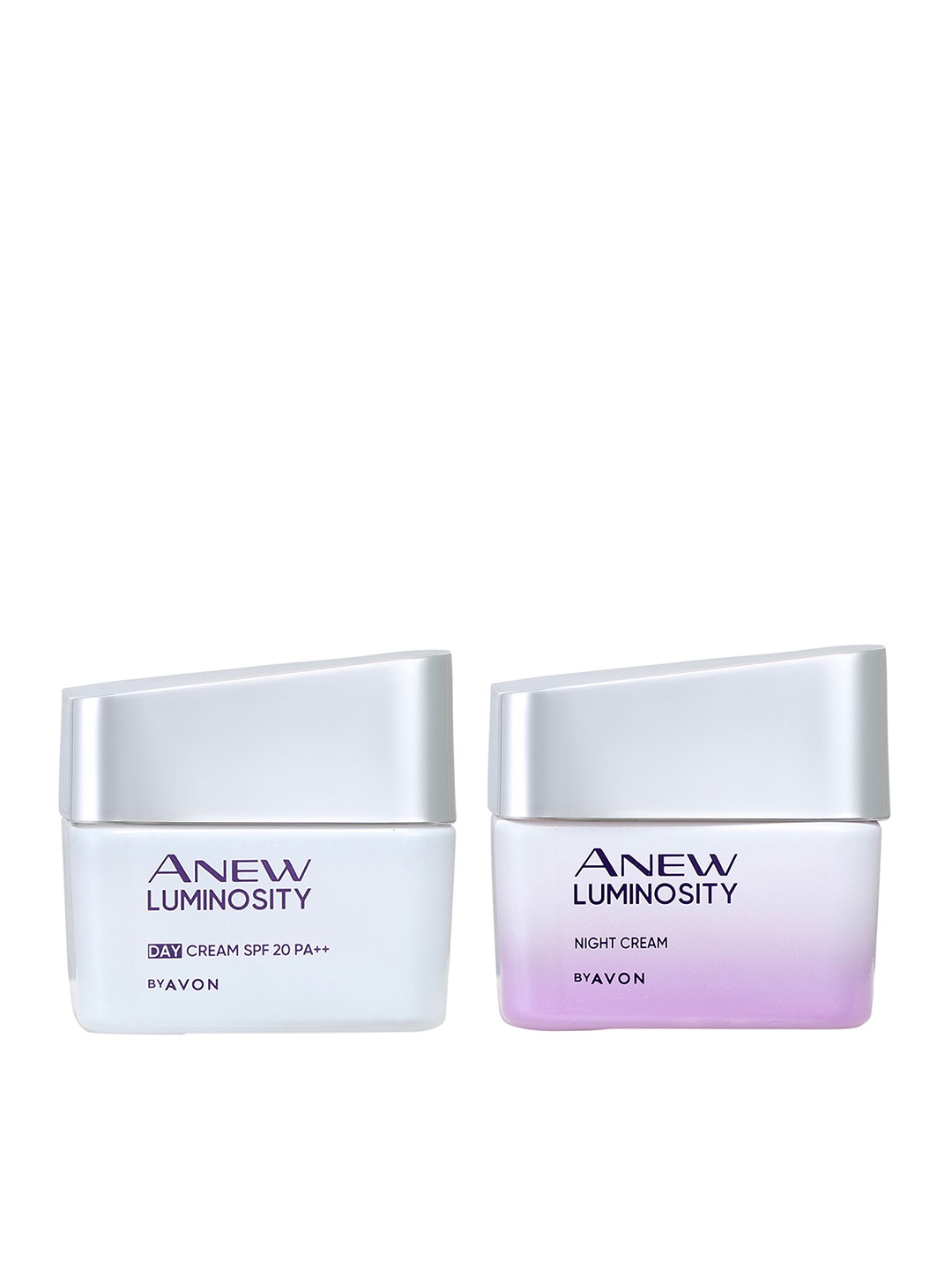 

Avon Set of Anew Luminosity SPF 20 PA++ Day Cream & Night Cream - 50 g Each, White