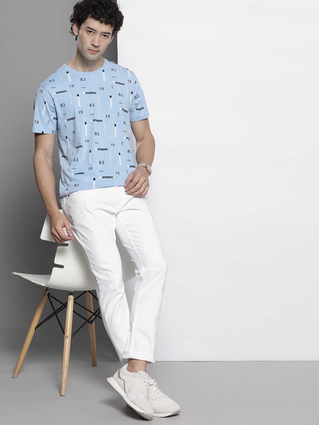 

Nautica Typography Printed T-shirt, Blue