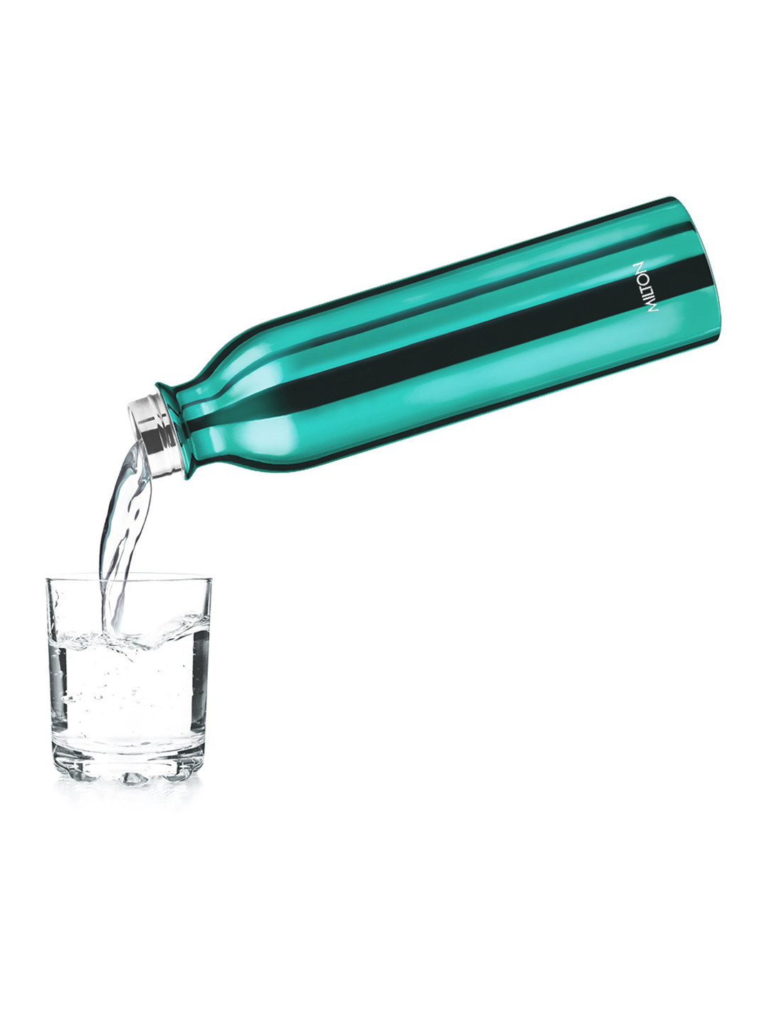 

Milton Glitz 1000 Aqua Green 24 Hours Hot And Cold Thermosteel Water Bottle 1 L