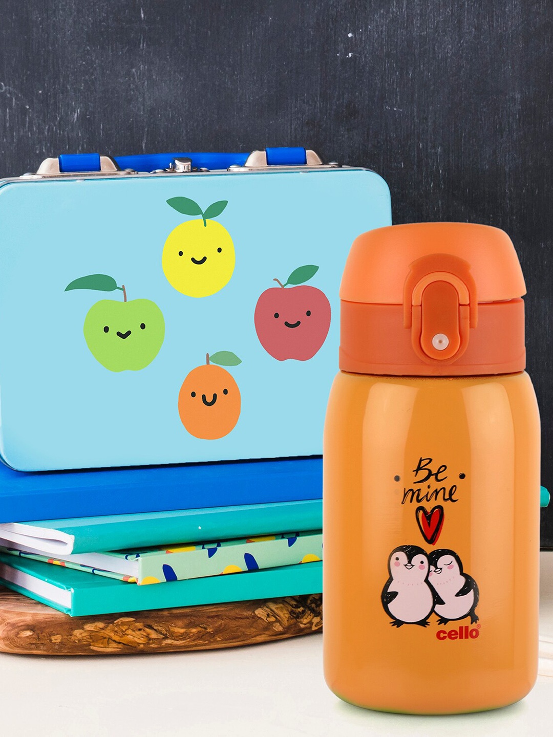 

Cello Junior Orange Printed Stainless Steel Water Bottle - 275 ML