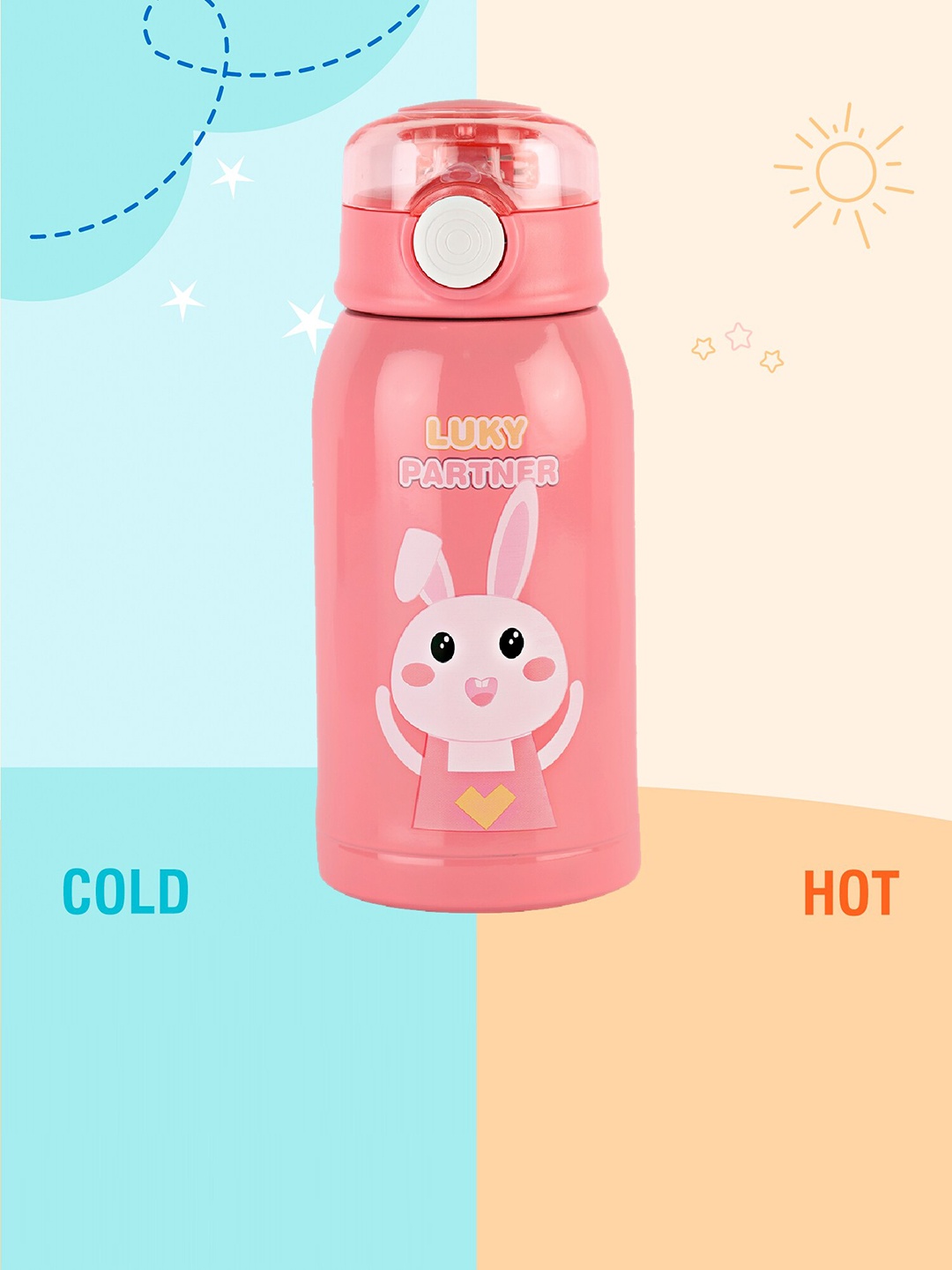 

Cello Kinder Pink Stainless Steel Kids Water Bottle- 500ml