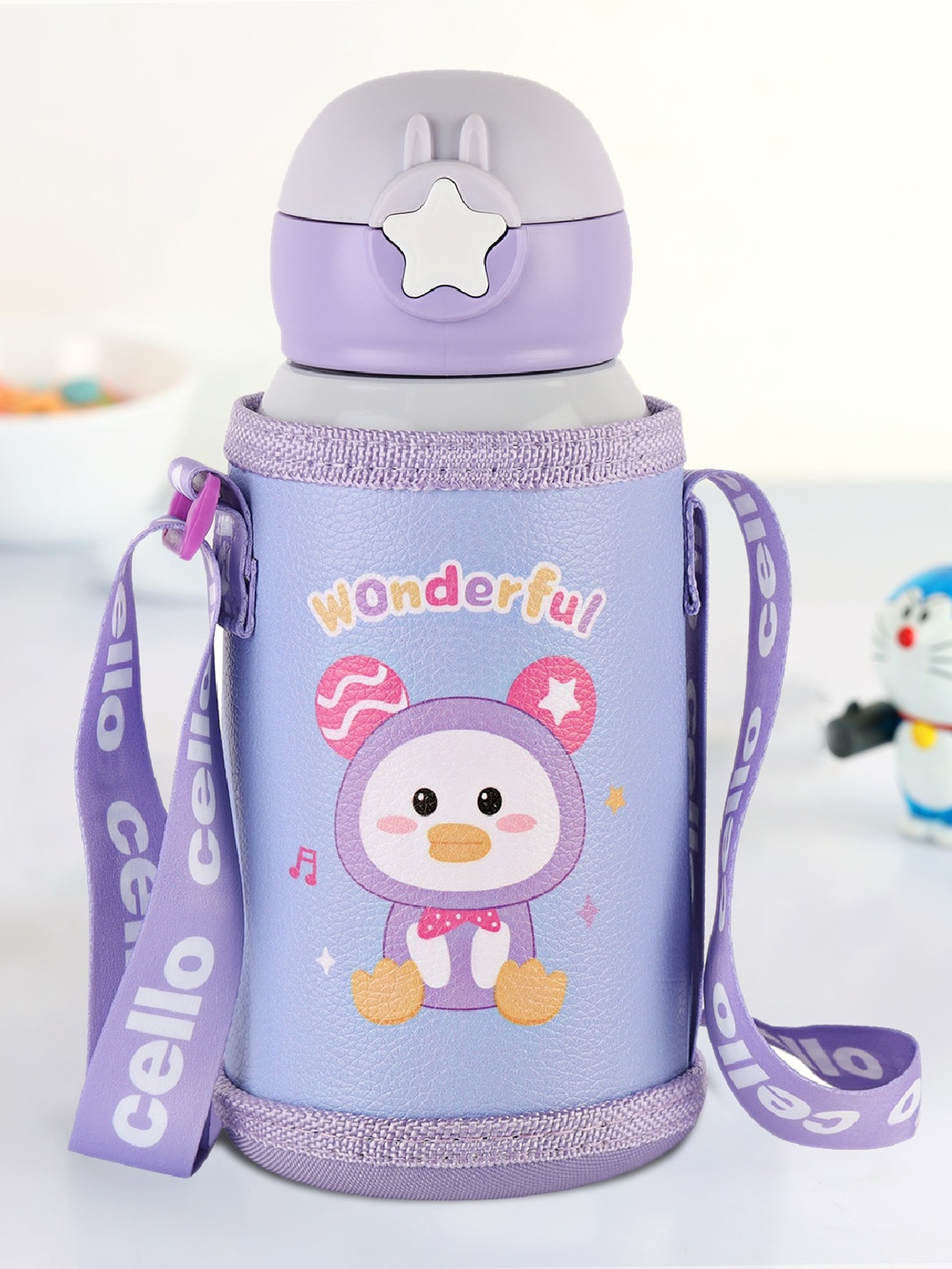 

Cello Lucky Purple Stainless Steel Kids Water Bottle- 500ml