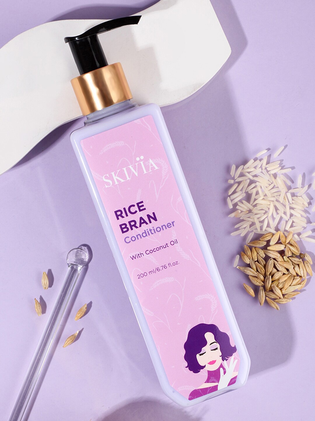 

SKIVIA Rice Bran Conditioner 200 ml, Transparent