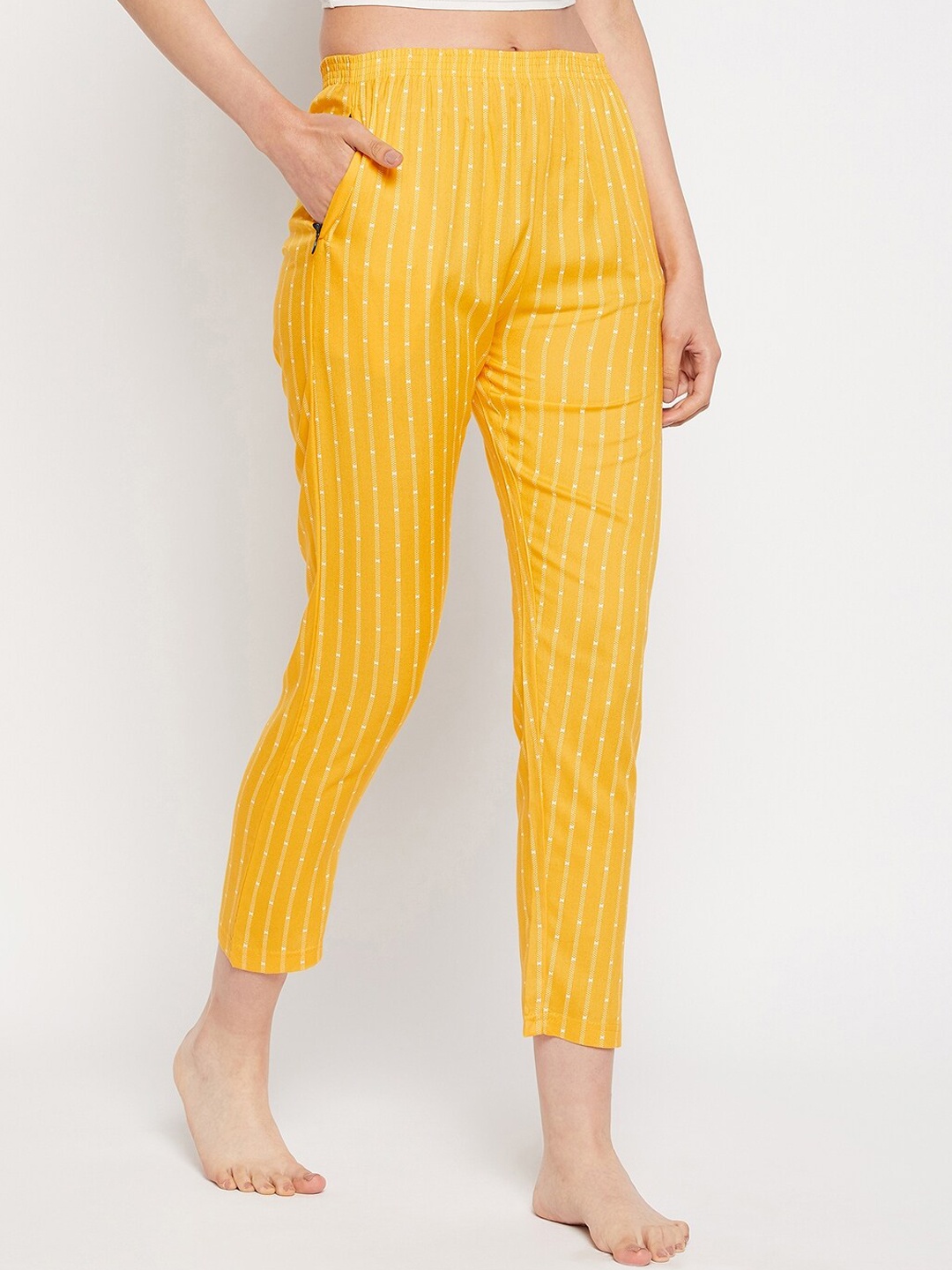 

FirstKrush Women Full Length Straight Lounge Pants, Mustard