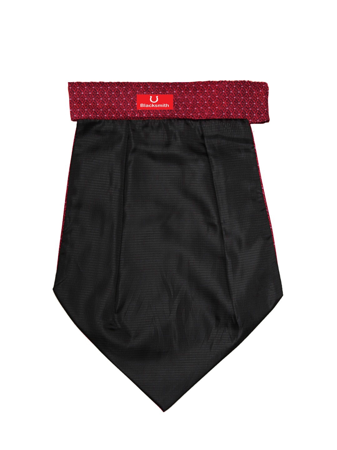 Blacksmith Men Woven Design Cravat, Black