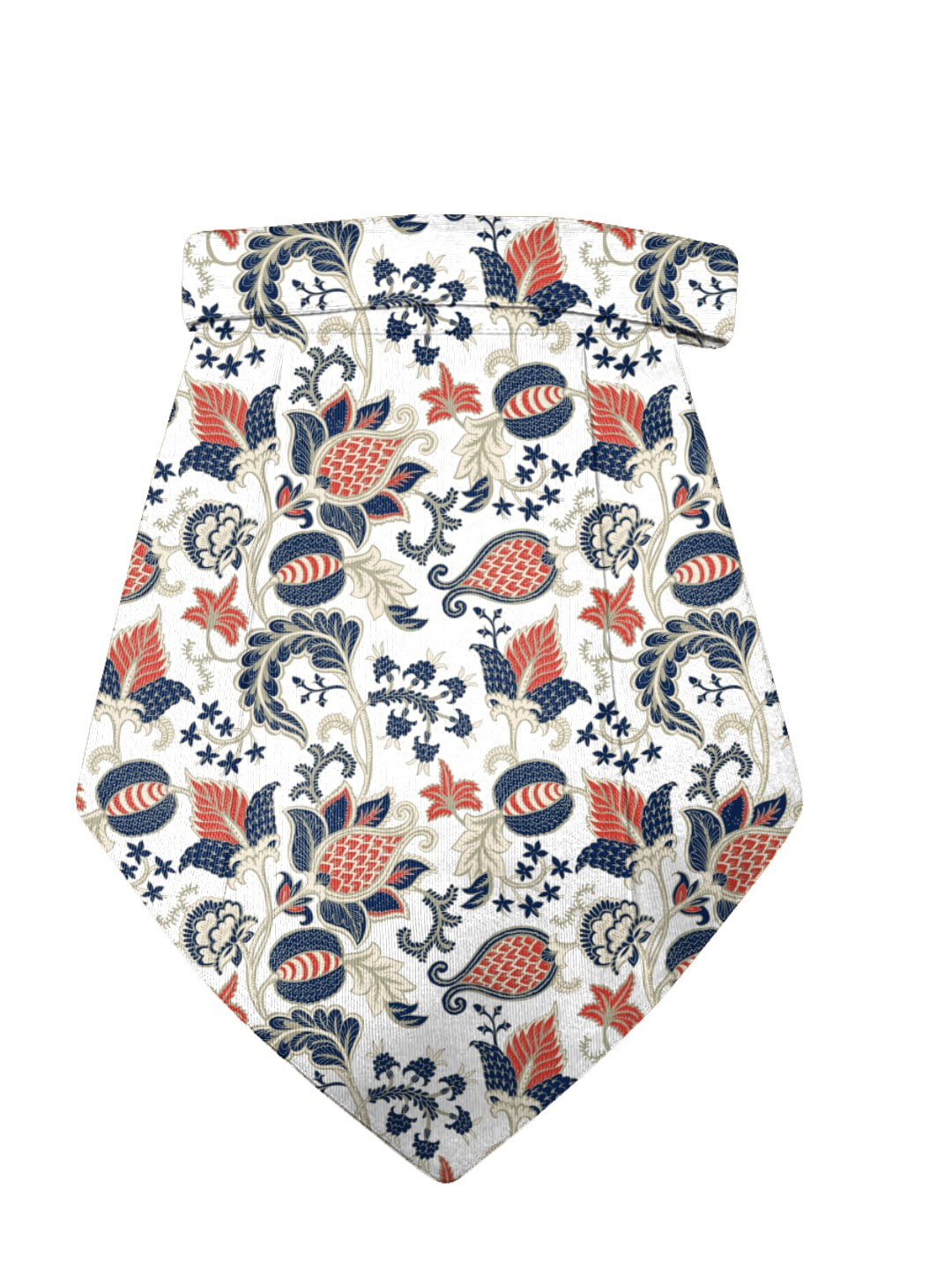 

Blacksmith Men Floral Printed Casual Cravat, White