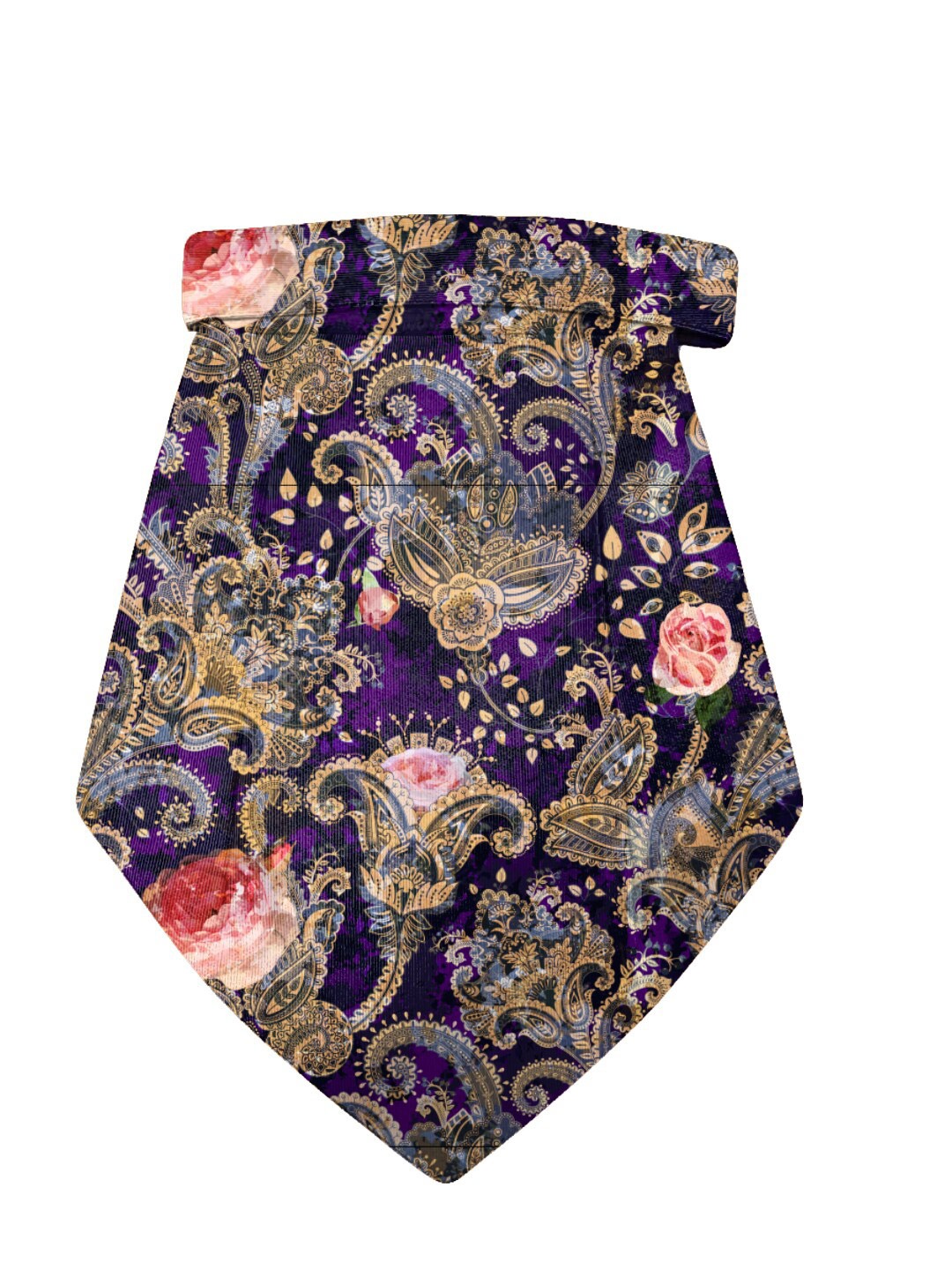

Blacksmith Men Printed Cravat, Purple