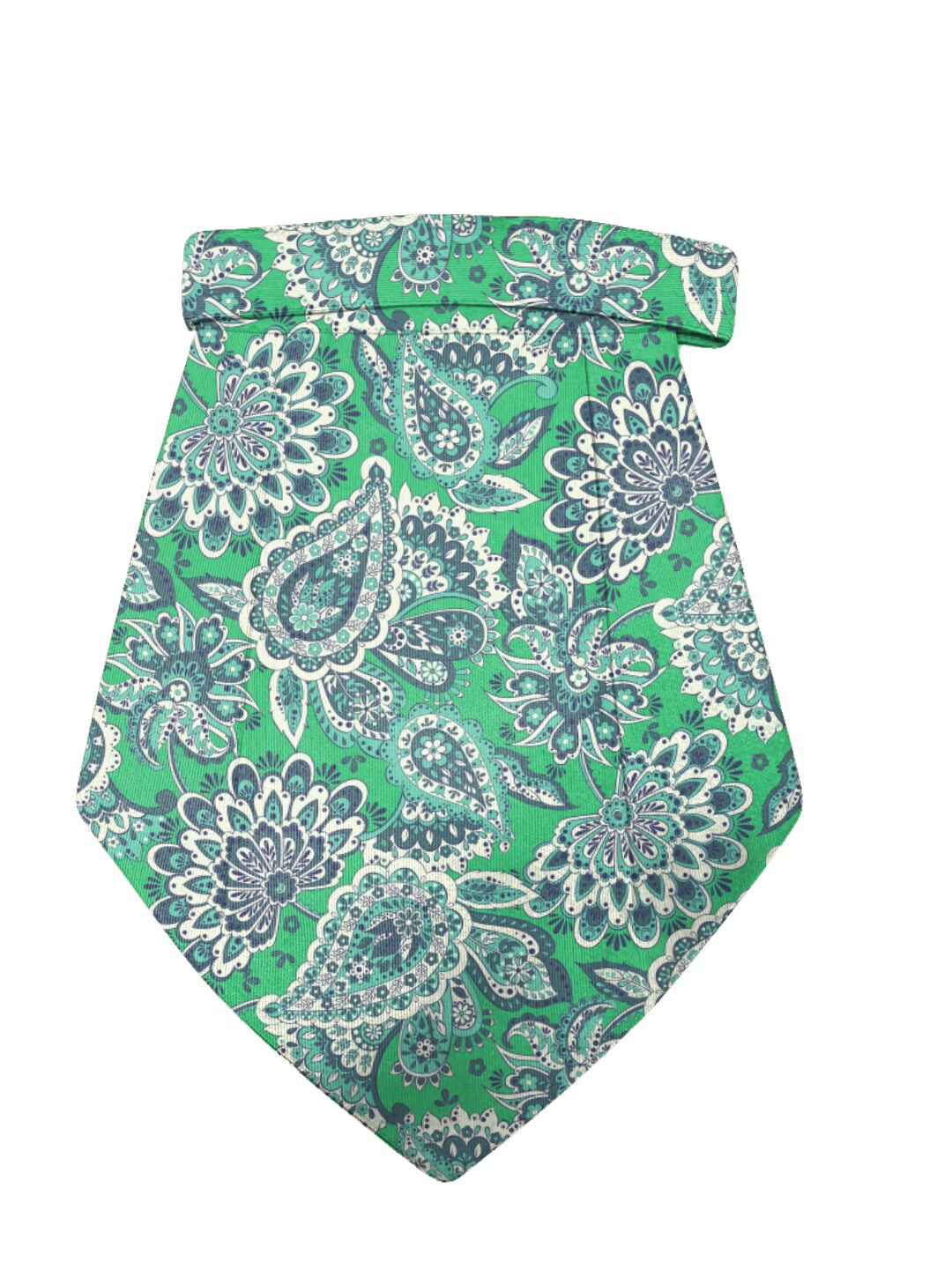

Blacksmith Men Paisley Printed Cravat, Green