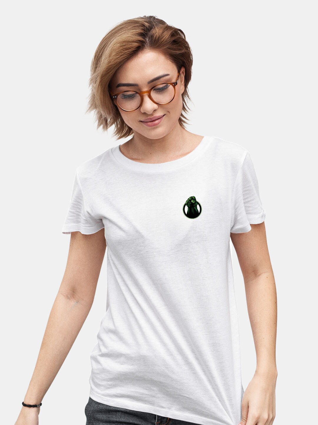 

macmerise Hulk Typography Printed Bio Finish Cotton T-shirt, White