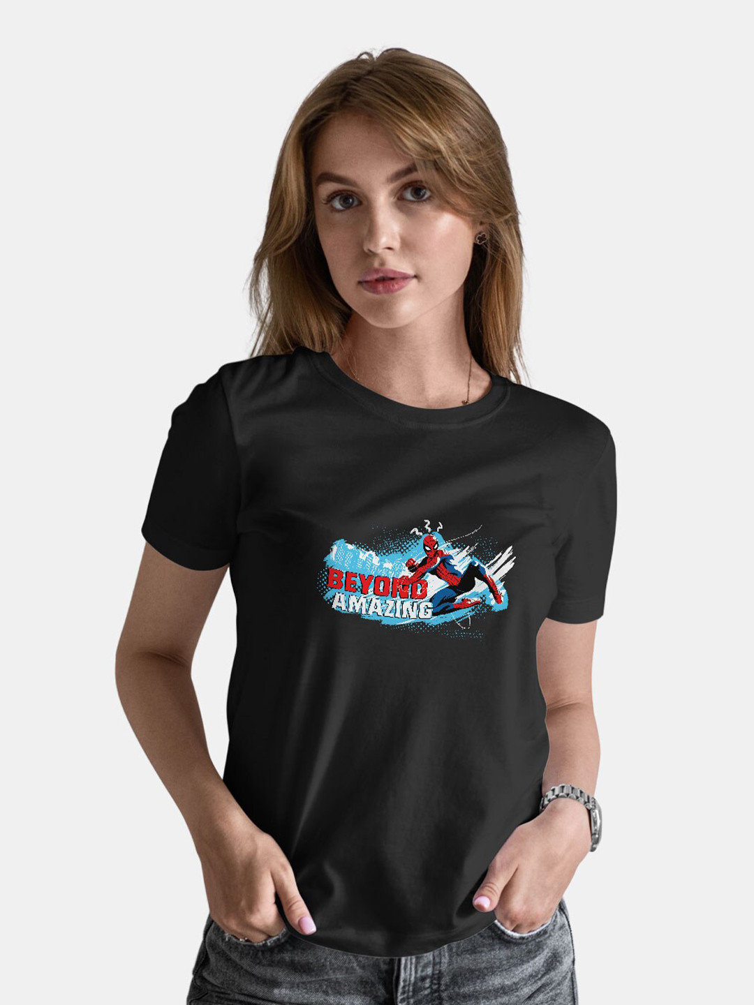 

macmerise Printed Bio Finish T-shirt, Black