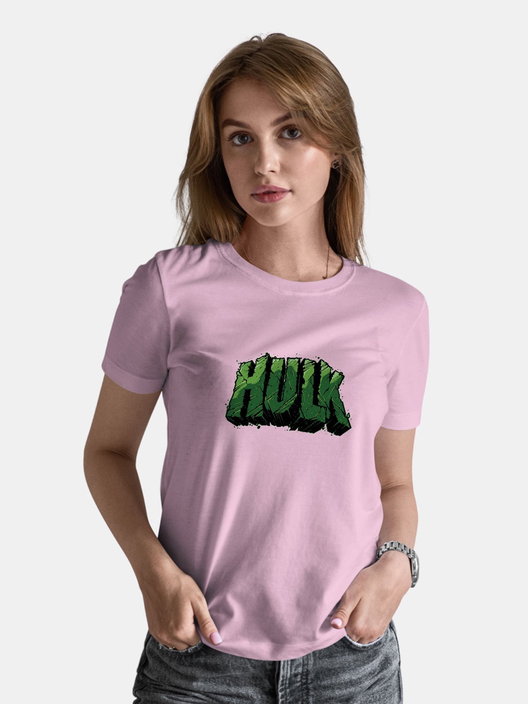 

macmerise Hulk Printed Bio Finish Cotton T-shirt, Pink