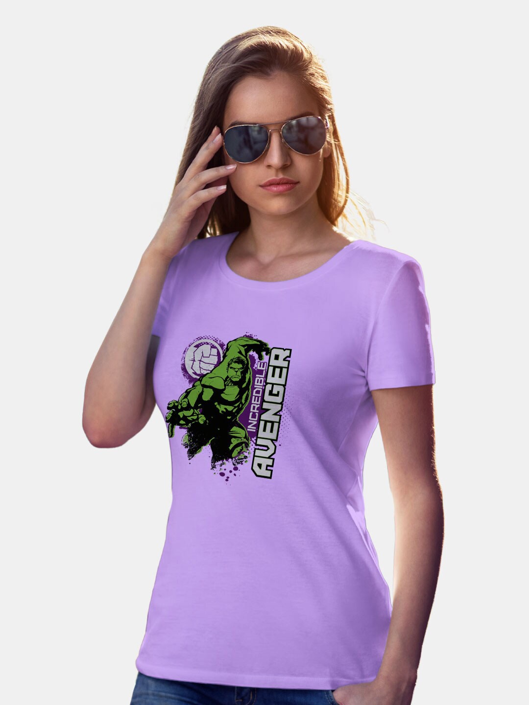 

macmerise Avengers Printed Bio Finish Cotton T-shirt, Violet