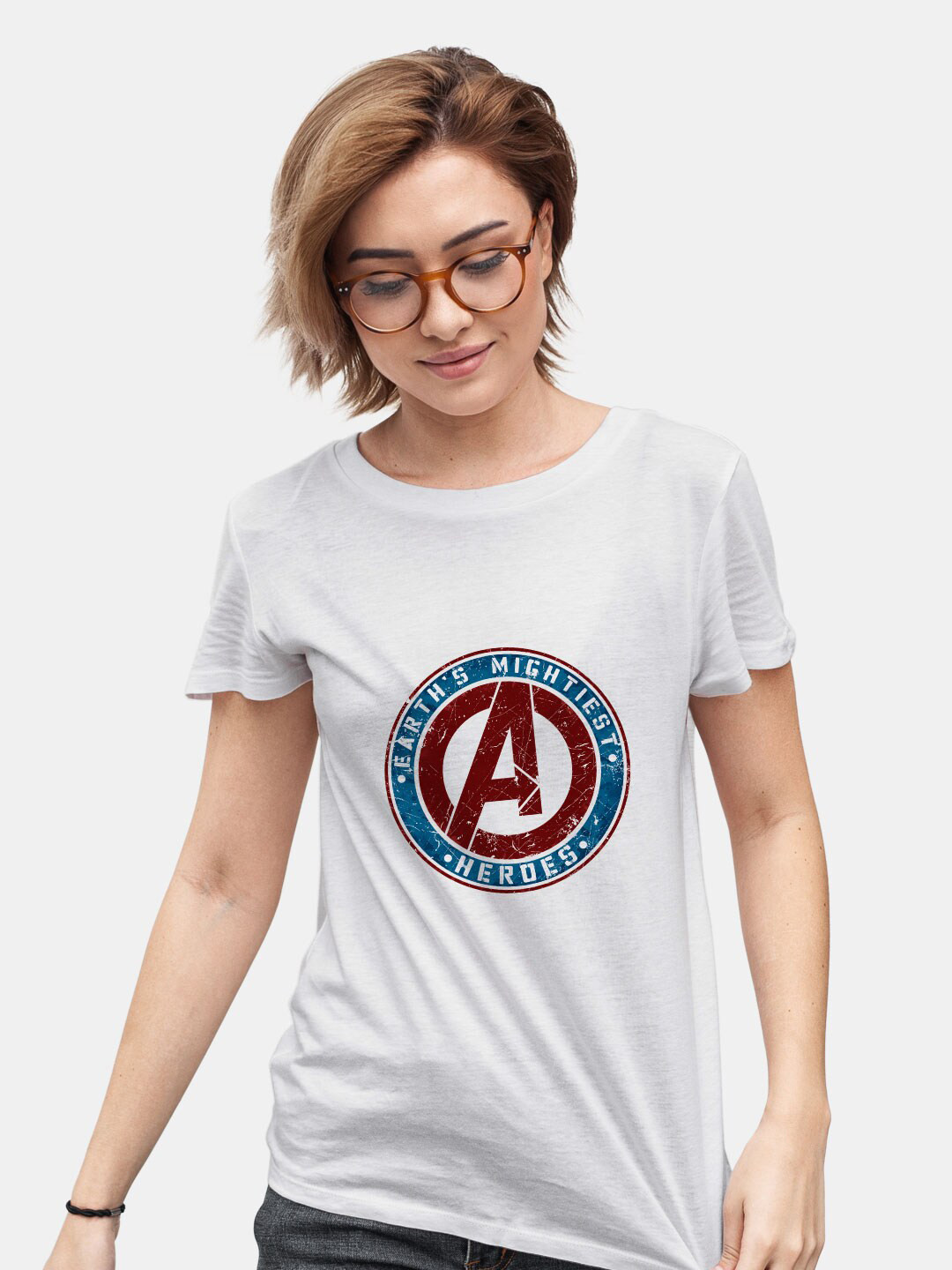 

macmerise Typography Printed Round Neck Short Sleeves Cotton T-shirt, Grey