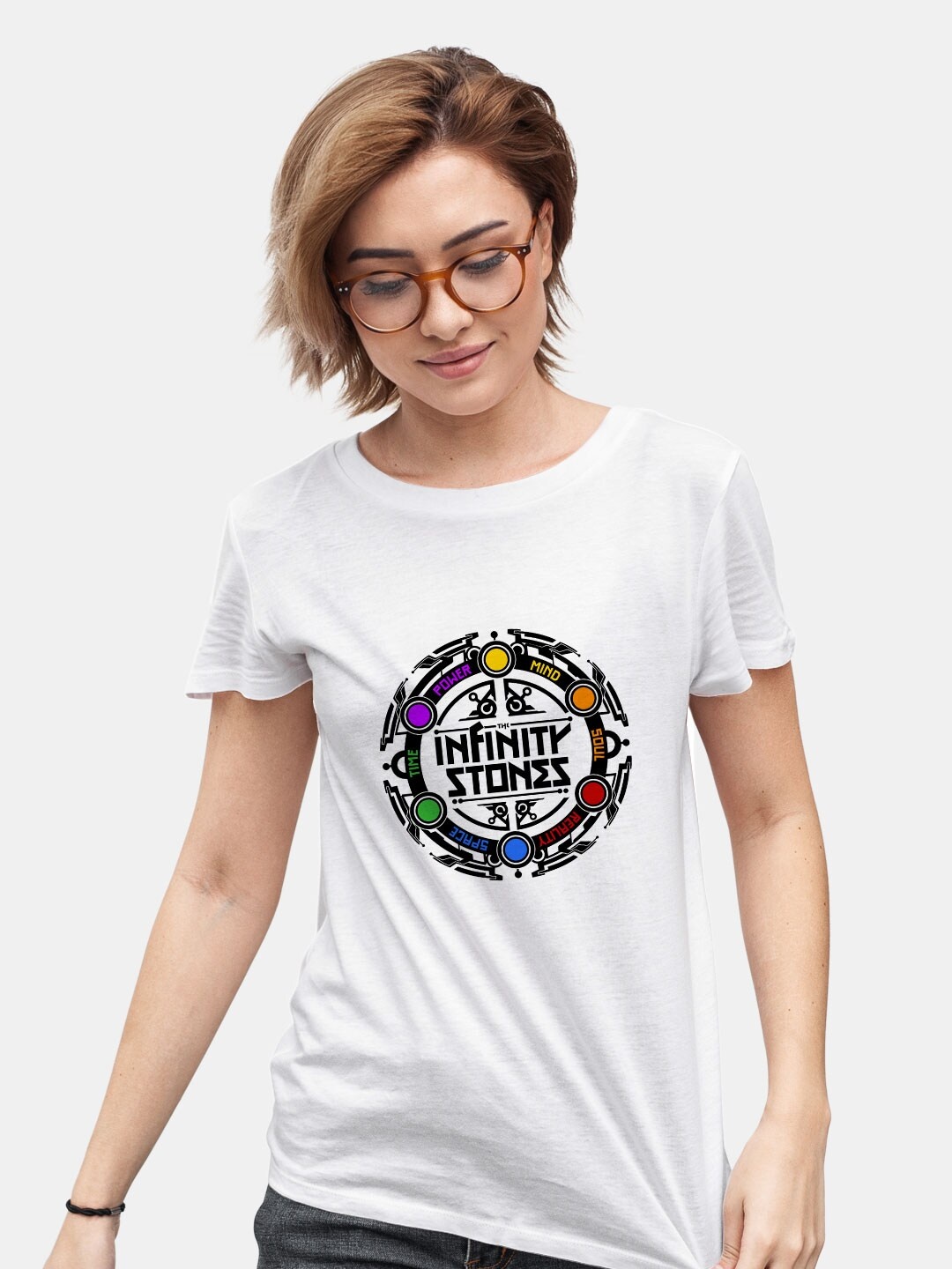 

macmerise Avengers Printed Bio Finish Pure Cotton T-shirt, White