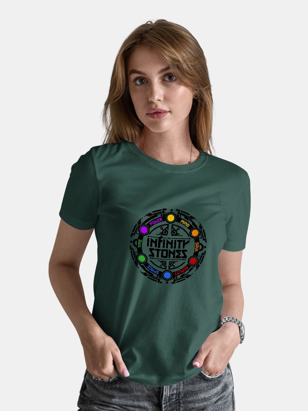 

macmerise Typography Printed Bio Finish Cotton Loose T-Shirt, Olive