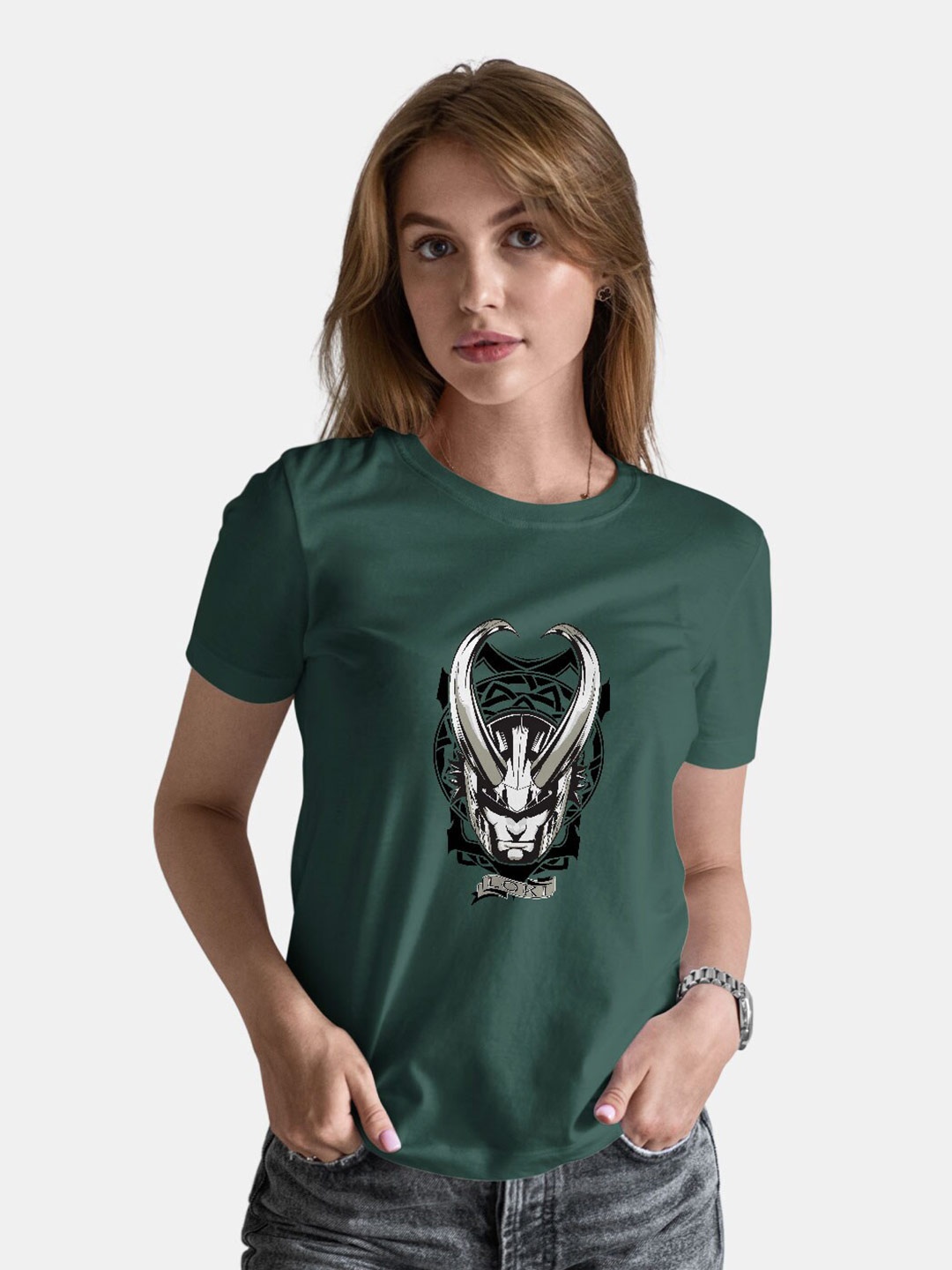 

macmerise Graphic Printed Bio Finish Cotton T-shirt, Olive