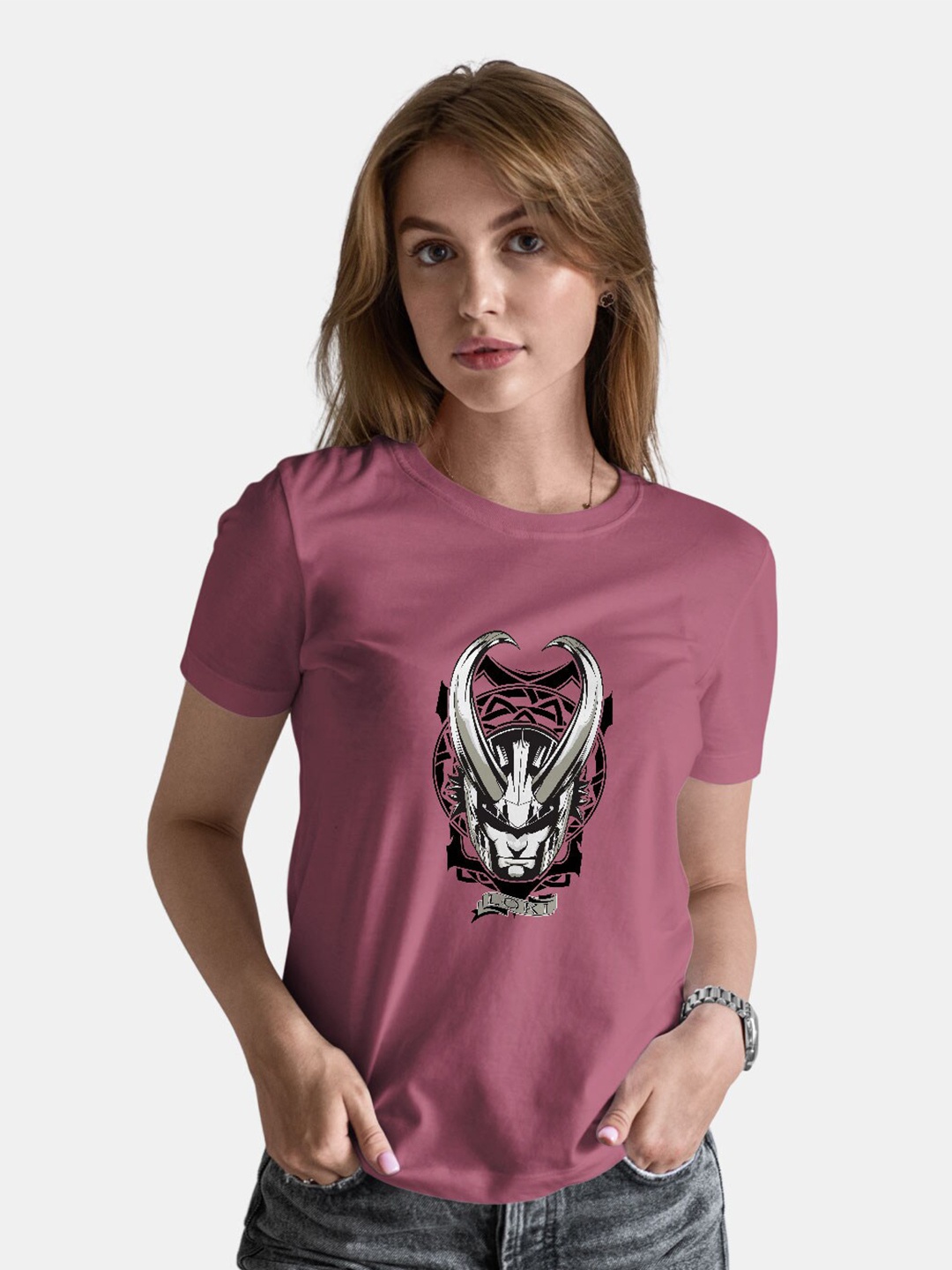 

macmerise Avengers Printed Bio Finish Pure Cotton T-shirt, Magenta