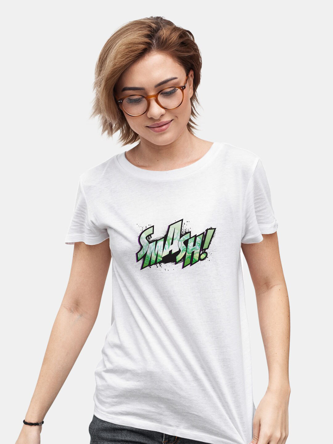 

macmerise Typography Printed Bio Finish Cotton T-shirt, White
