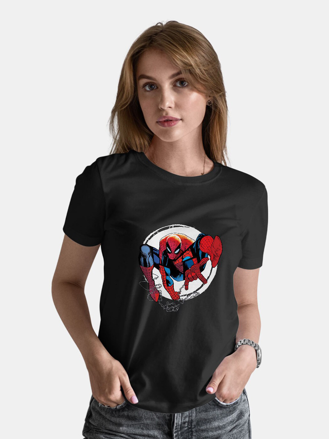 

macmerise Printed Bio Finish T-shirt, Black