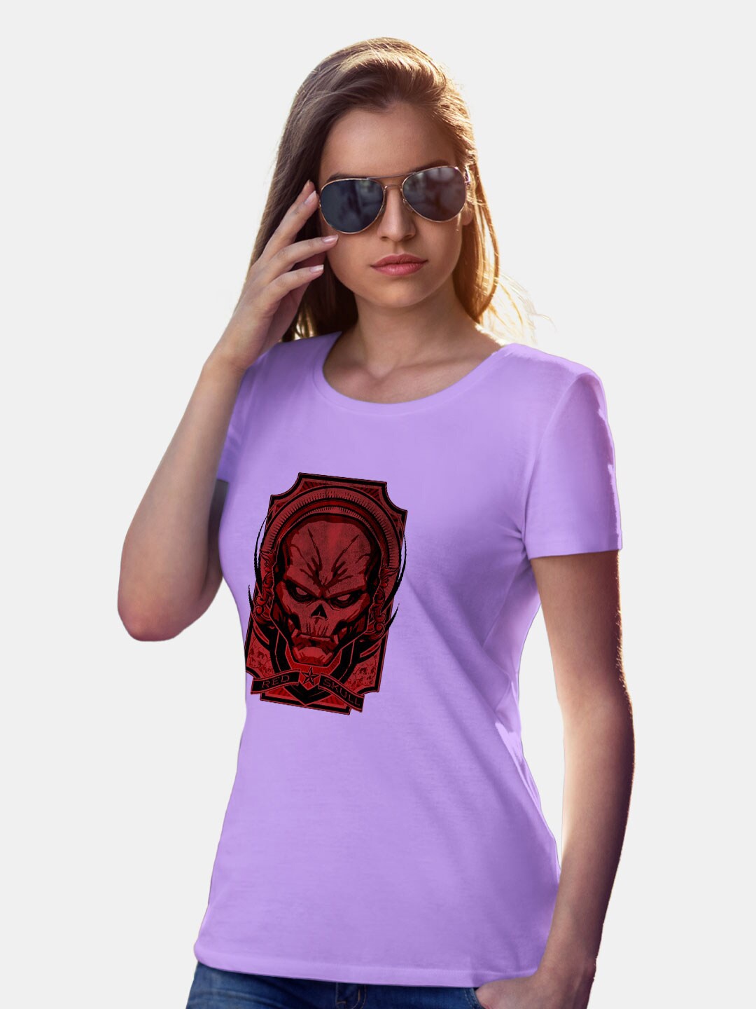 

macmerise Printed Bio Finish T-shirt, Violet