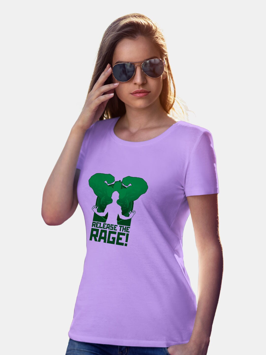 

macmerise Graphic Printed Cotton Bio Finish T-shirt, Violet