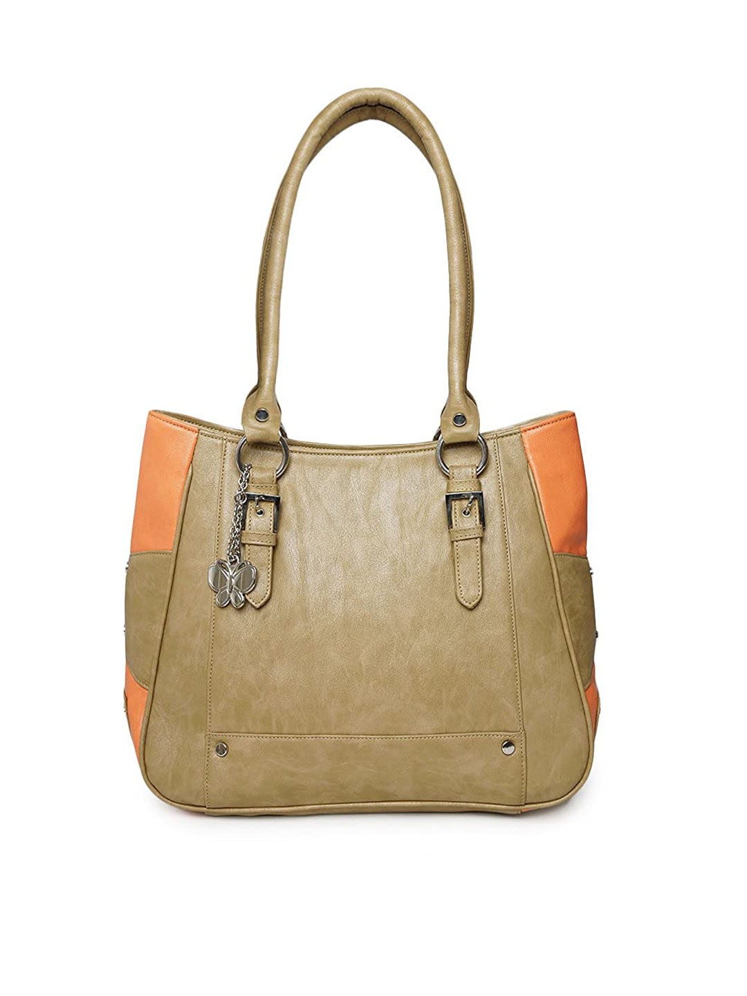 

Butterflies Shopper Shoulder Bag, Beige