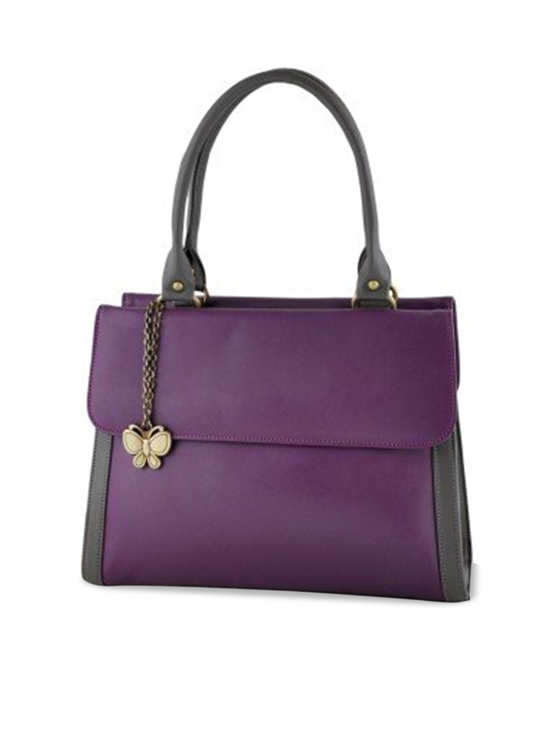 

Butterflies Colourblocked Structured Shoulder Bag, Purple