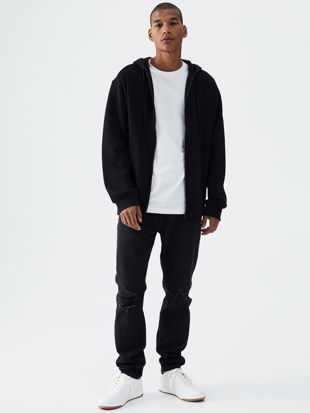 

H&M Men Slim Tapered Jeans, Black