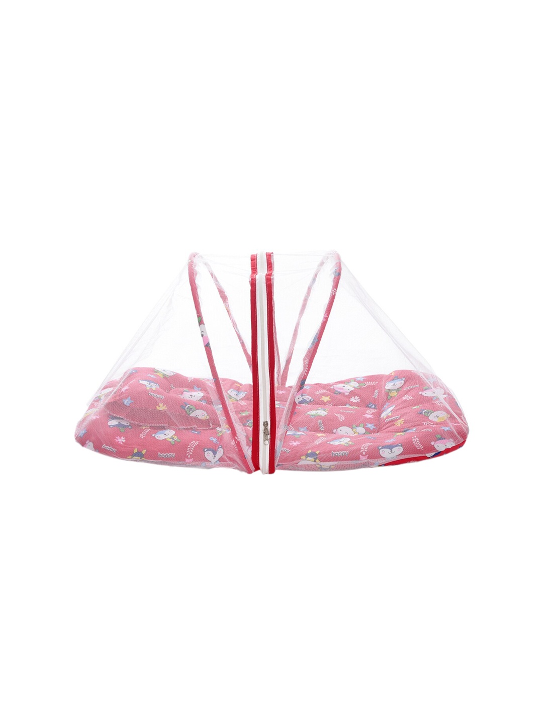 Superminis Infants Printed Cotton Bedding Set, Red
