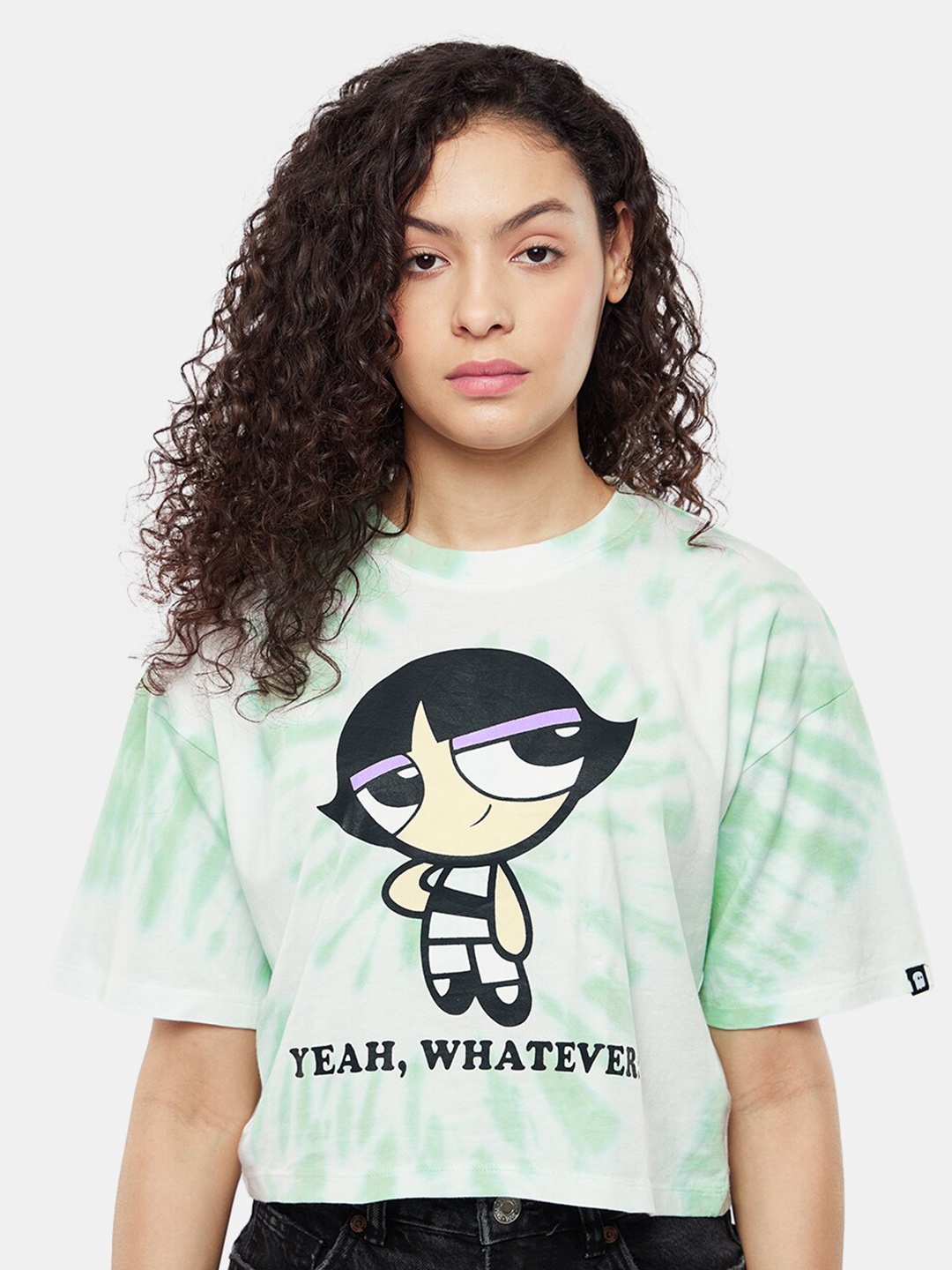 

The Souled Store Graphic Printed Pure Cotton Oversize T-shirt, White