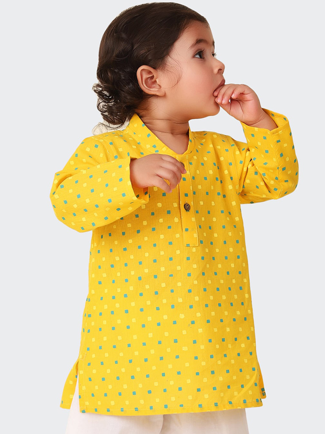 

Fabindia Abstract Printed Cotton Kurta, Yellow