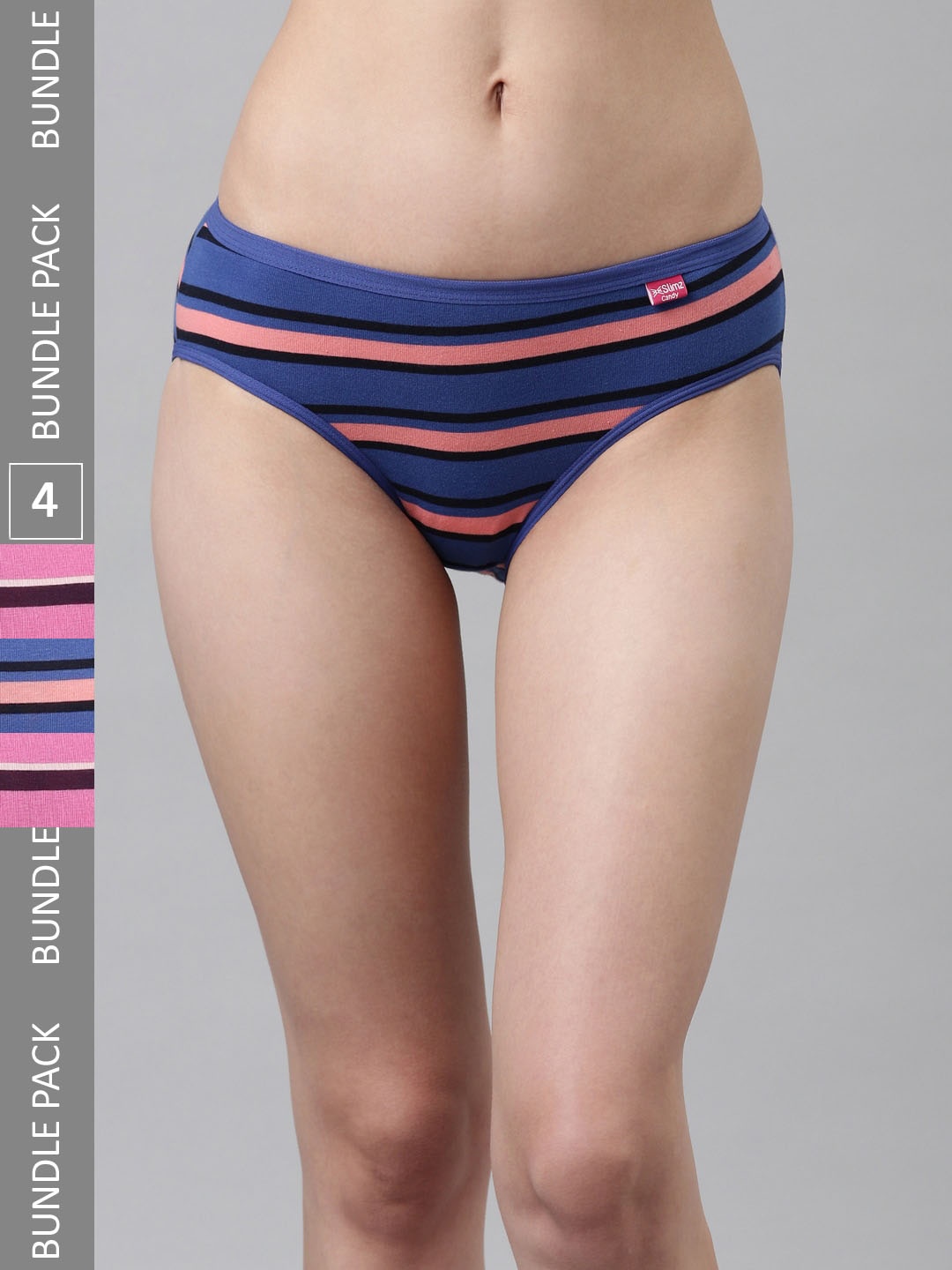 DIXCY SCOTT Slimz Women Pack Of 4 Assorted Bikini Briefs