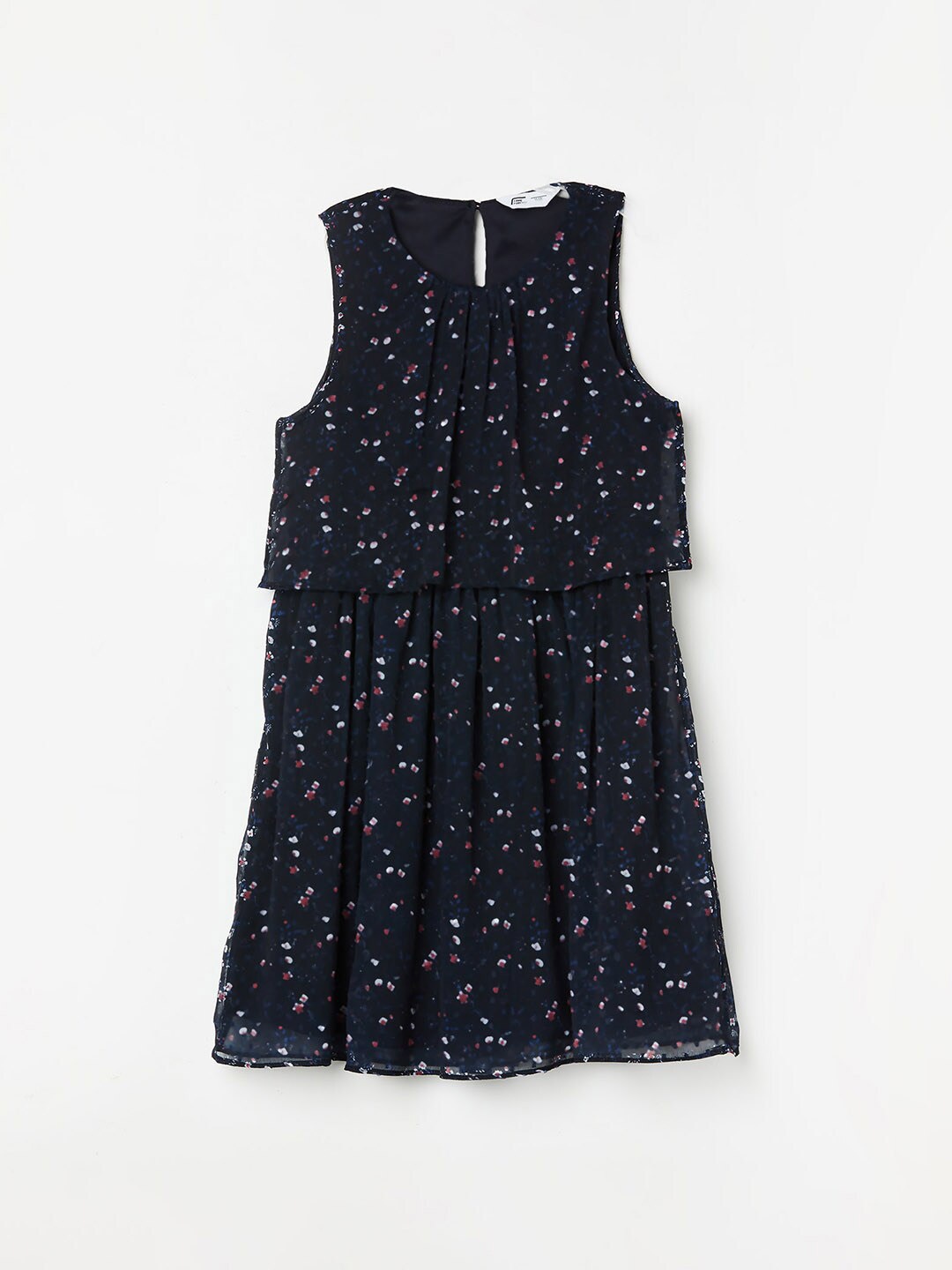

Fame Forever by Lifestyle Girls Printed A-Line Dress, Navy blue