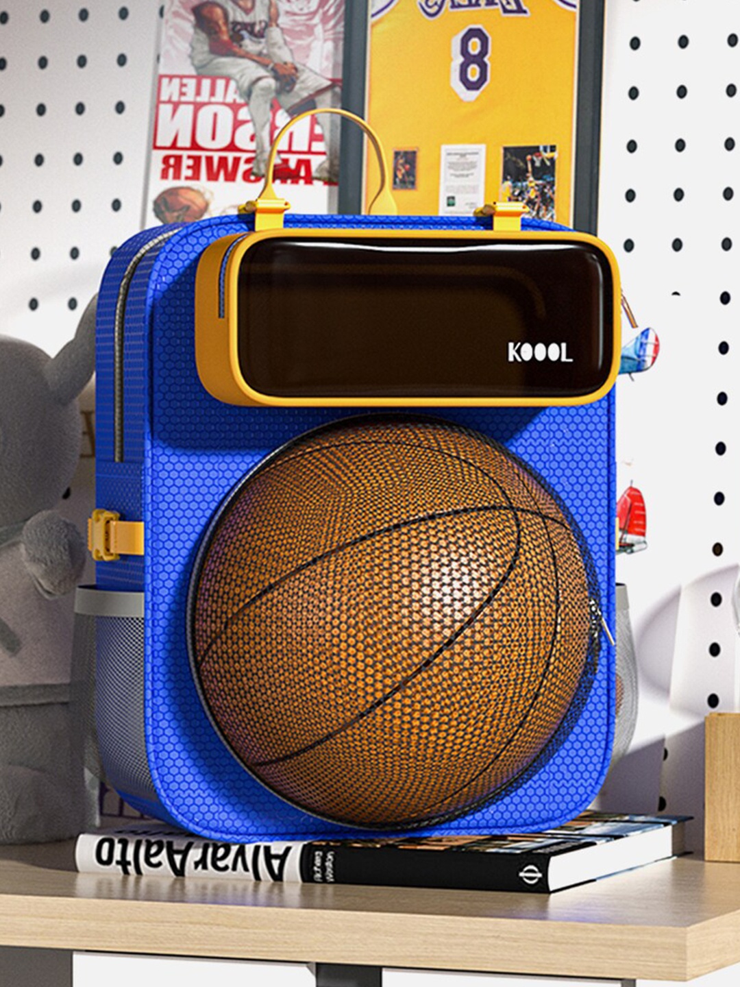 

Little Surprise Box LLP Sports Training Contrast Detail Water Resistant Backpack, Blue