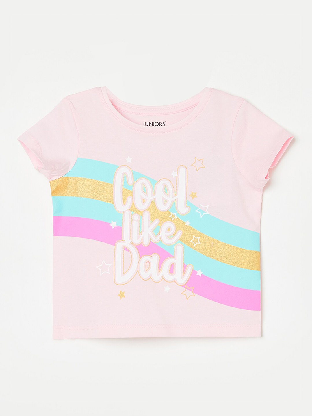 

Juniors by Lifestyle Boys Typography Printed Pure Cotton T-shirt, Peach