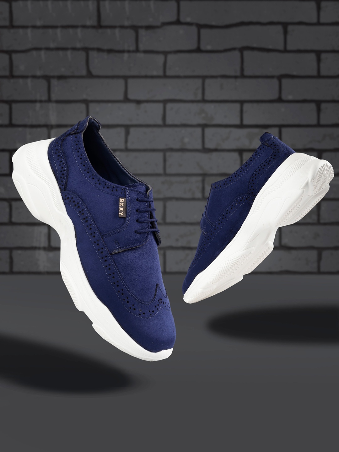 

Bxxy Men Perforated Brogues, Navy blue