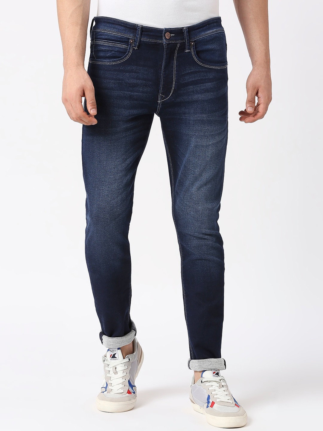 

Pepe Jeans Men Chinox Super Skinny Fit Light Fade Jeans, Navy blue