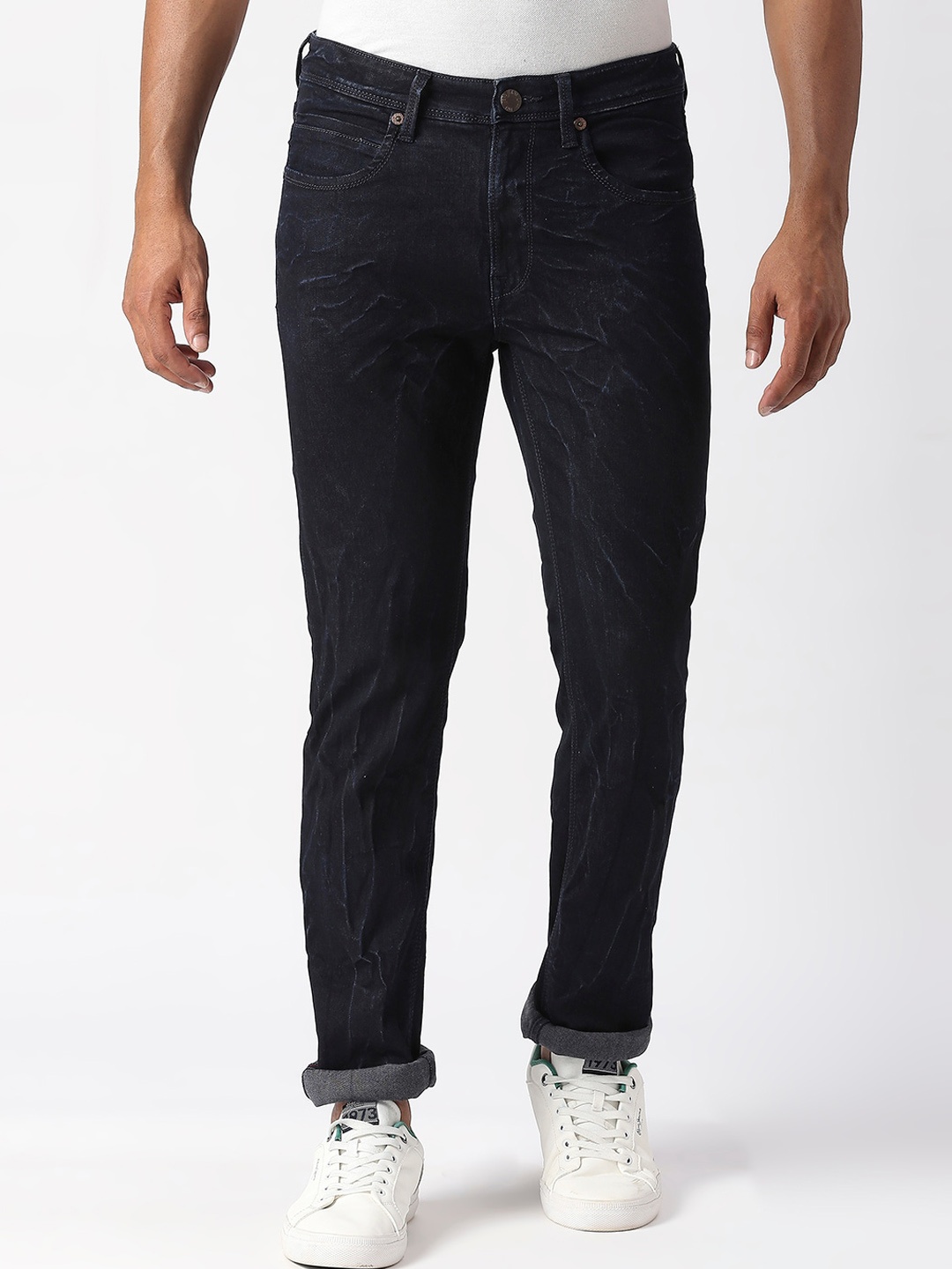 

Pepe Jeans Men Slim Fit Light Fade Jeans, Navy blue