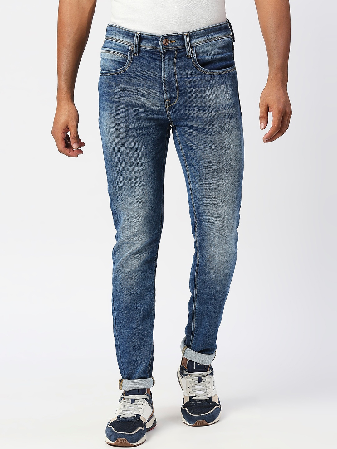 

Pepe Jeans Men Skinny Fit Heavy Fade Jeans, Blue