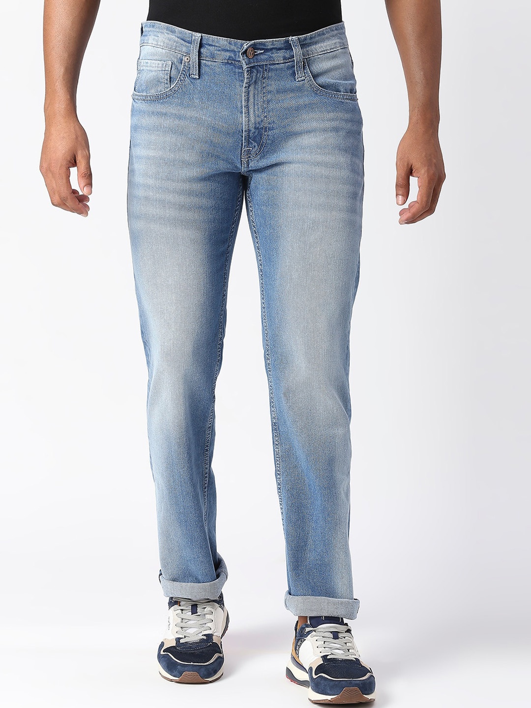 

Pepe Jeans Men Holborne Heavy Fade Regular Fit Jeans, Blue
