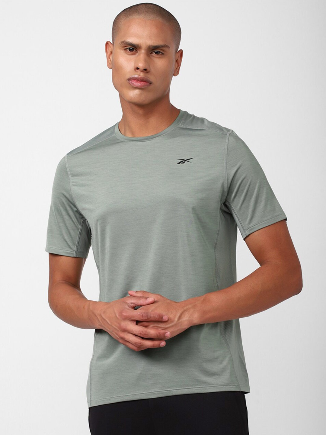 

Reebok Men TS AC Solid Athlete T-Shirts, Sea green