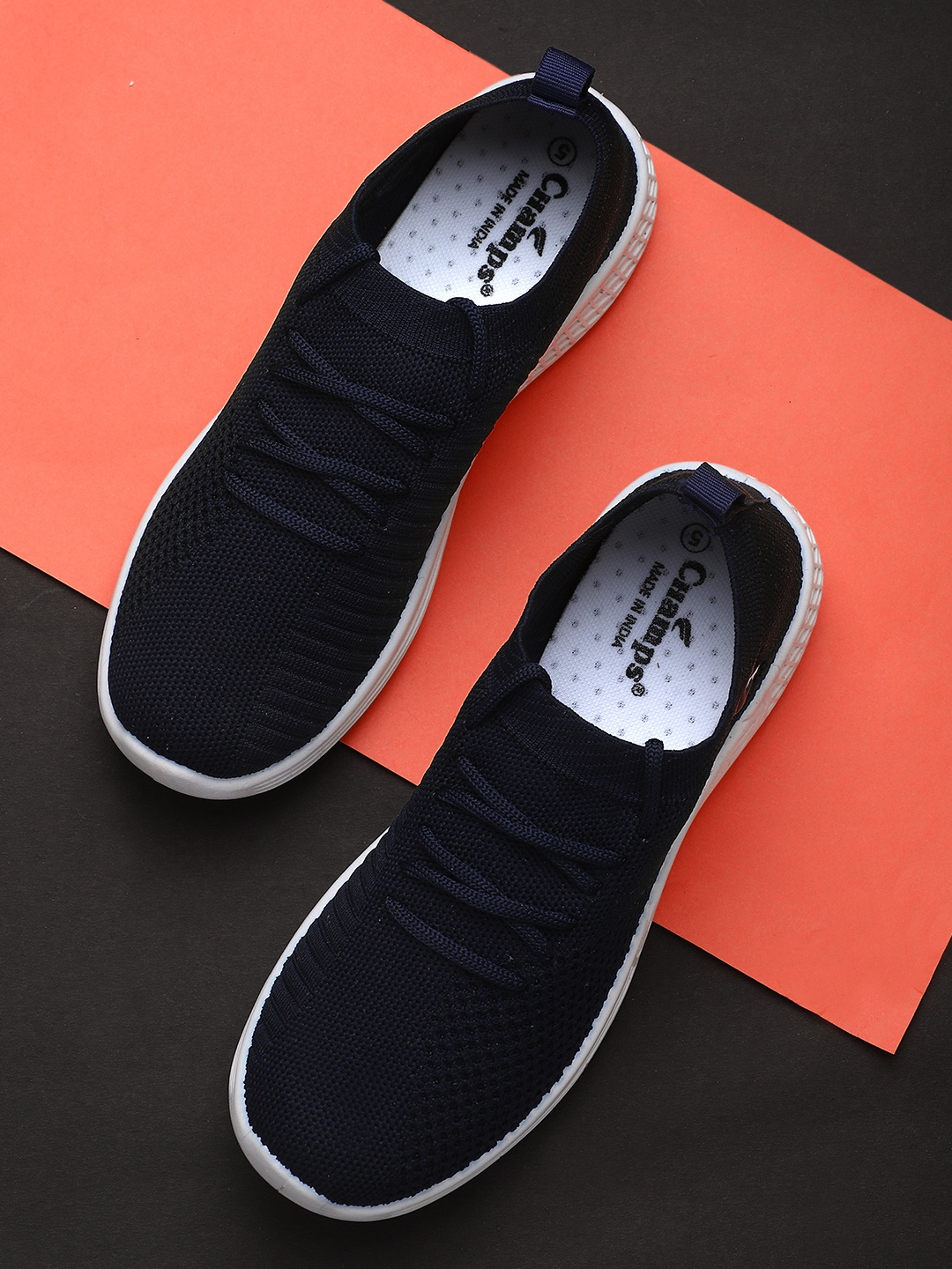 

Champs Women Woven Design Sneakers, Navy blue