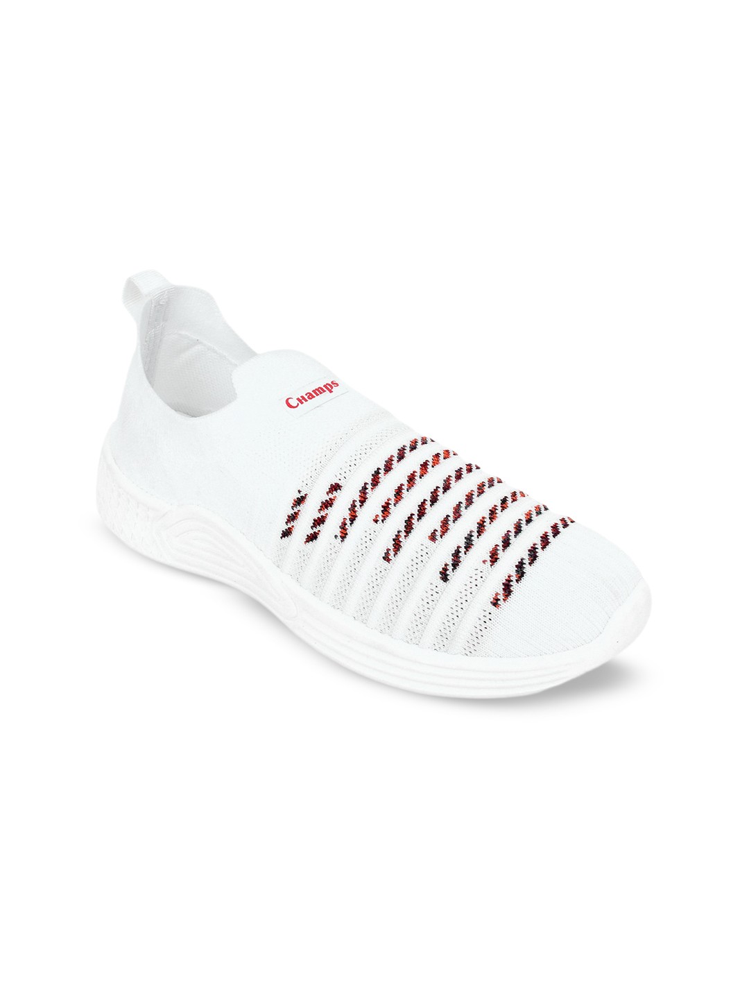 

Champs Women Woven Design Lightweight Mesh Basics Slip- On Sneakers, White