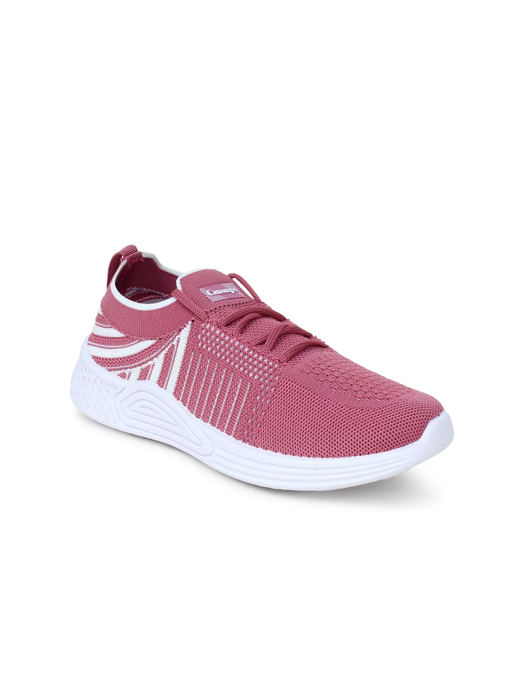 

Champs Women Woven Design Lightweight Mesh Contrast Sneakers, Mauve