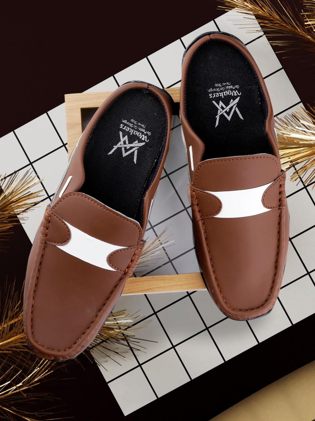 

Woakers Men Waterproof Lining Comfort Insole Basics Mules, Tan