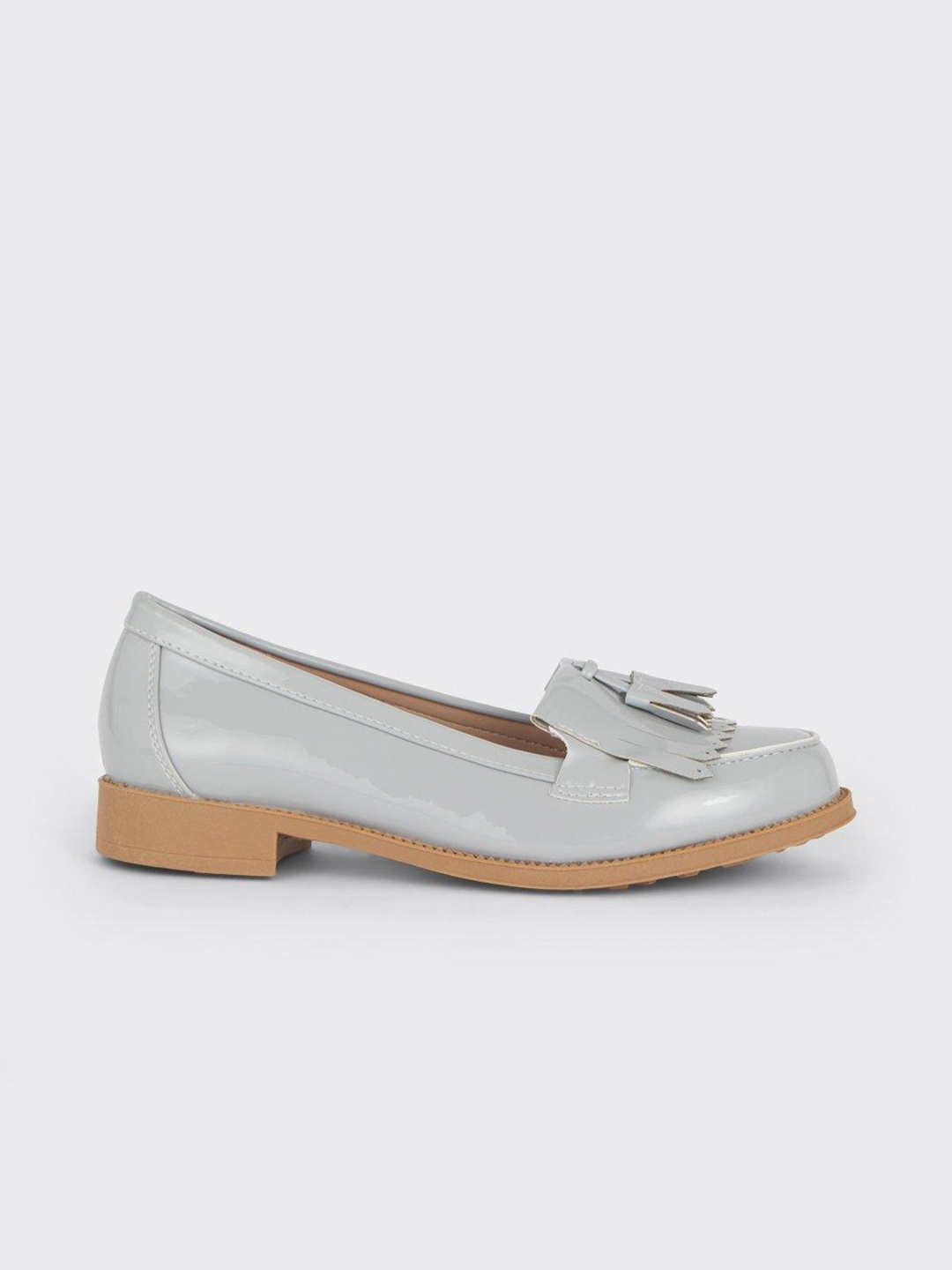 

DOROTHY PERKINS Women Wide Fit Tasselled Loafers, Grey