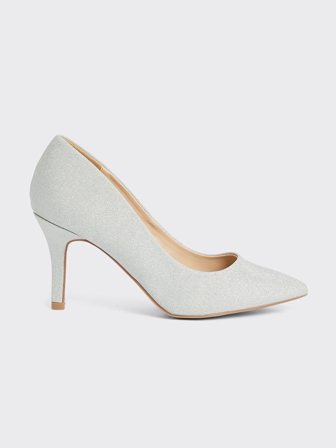 

DOROTHY PERKINS Shimmer Detail Party Pumps, Silver